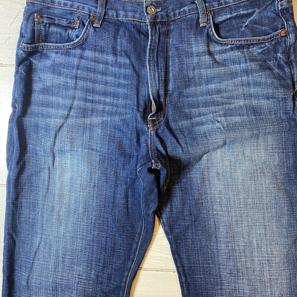 Lucky Brand Men's Blue Denim Straight Leg Jeans Size 36x32